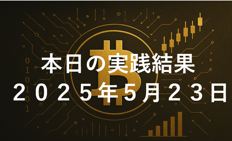 CryptoDiver(クリプトダイバー)実践結果2025年5月23日